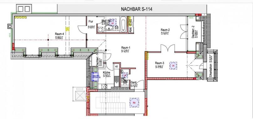 Prestigious commercial property with air conditioning and roof terrace Office/practice rooms 